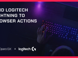 Foto de Opera GX integra la tecnología de iluminación de Logitech G