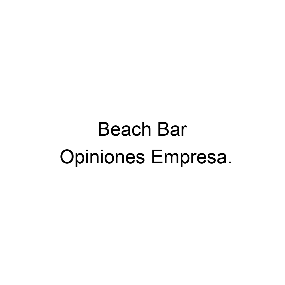 Opiniones Beach Bar, Costa Teguise 928591304