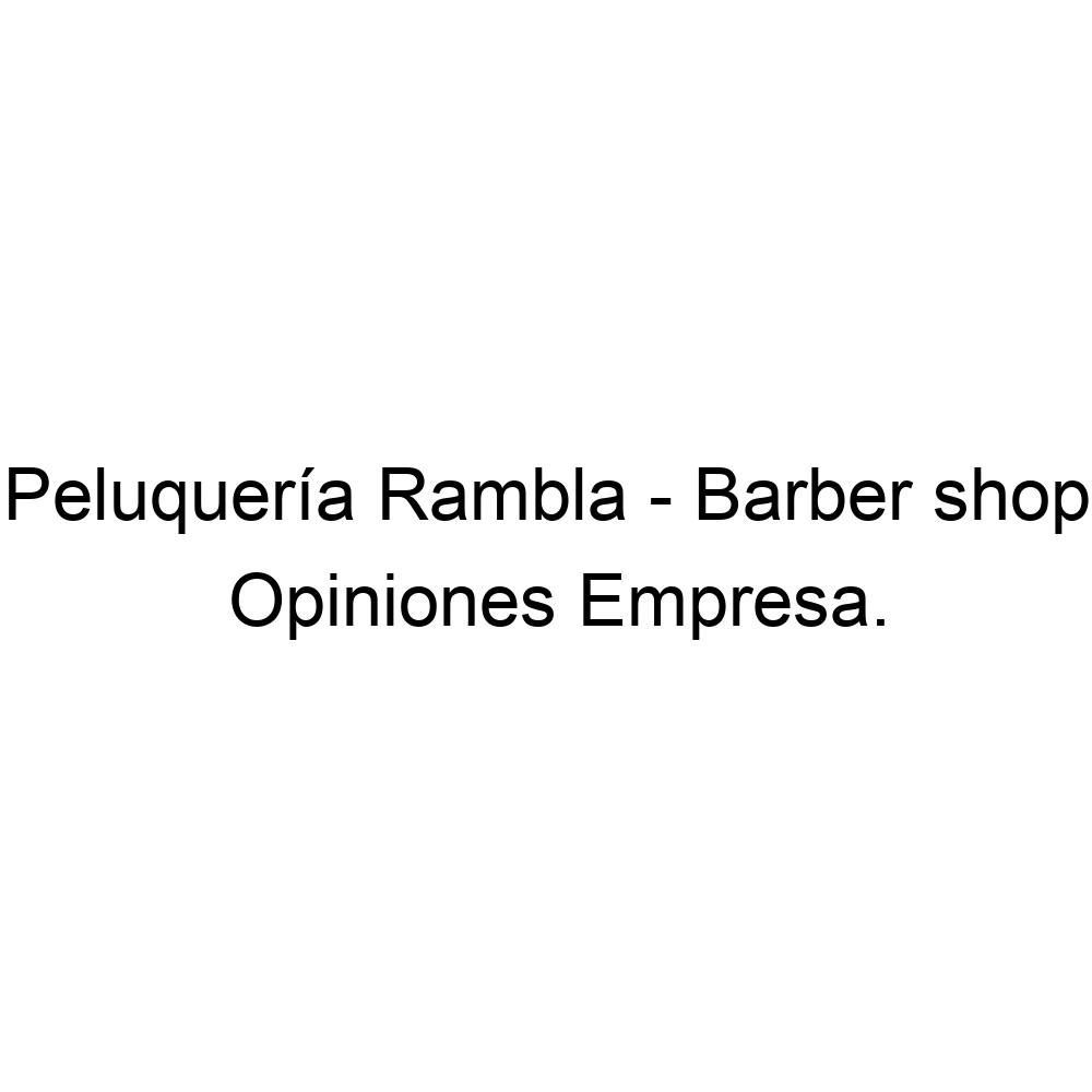 Peluqueria Rambla Barber Shop Santa Cruz De Tenerife 51649 